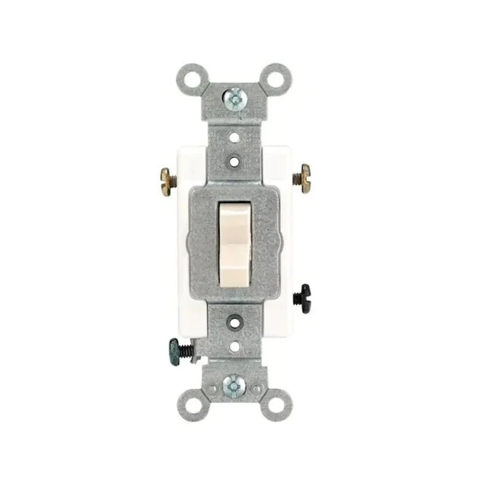 6 Pack Leviton 3-Way Switches15A 120V Control 3 way Light Almond 1453-2TM